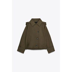 ZARA ZW COLLECTION WATER REPELLENT TRENCH COAT